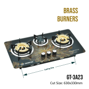 Kitchen Built In Hob #GT-3A23 (Brass Burner)