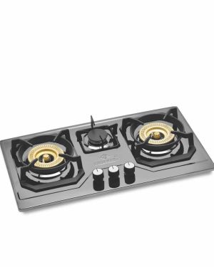 Kitchen Built In Hob #ST-2000 Brass Burner -Black