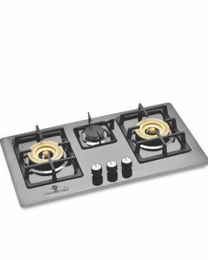 Kitchen Built In Hob #ST-1000 – Brass Burner (Black)