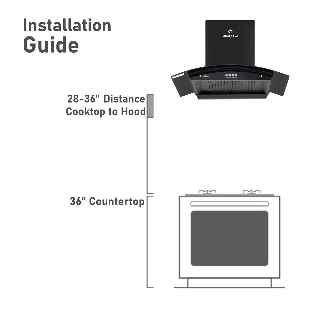 Golden Fuji -Range Hood # GF-100