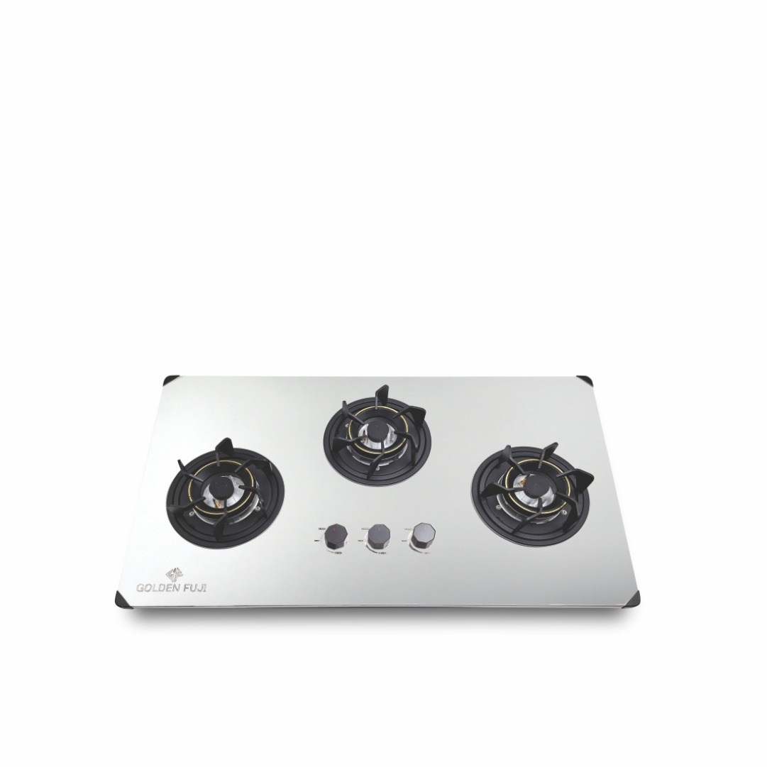 LPG & NG Combined Steel Top  Hob # ST-SLN-3(90)