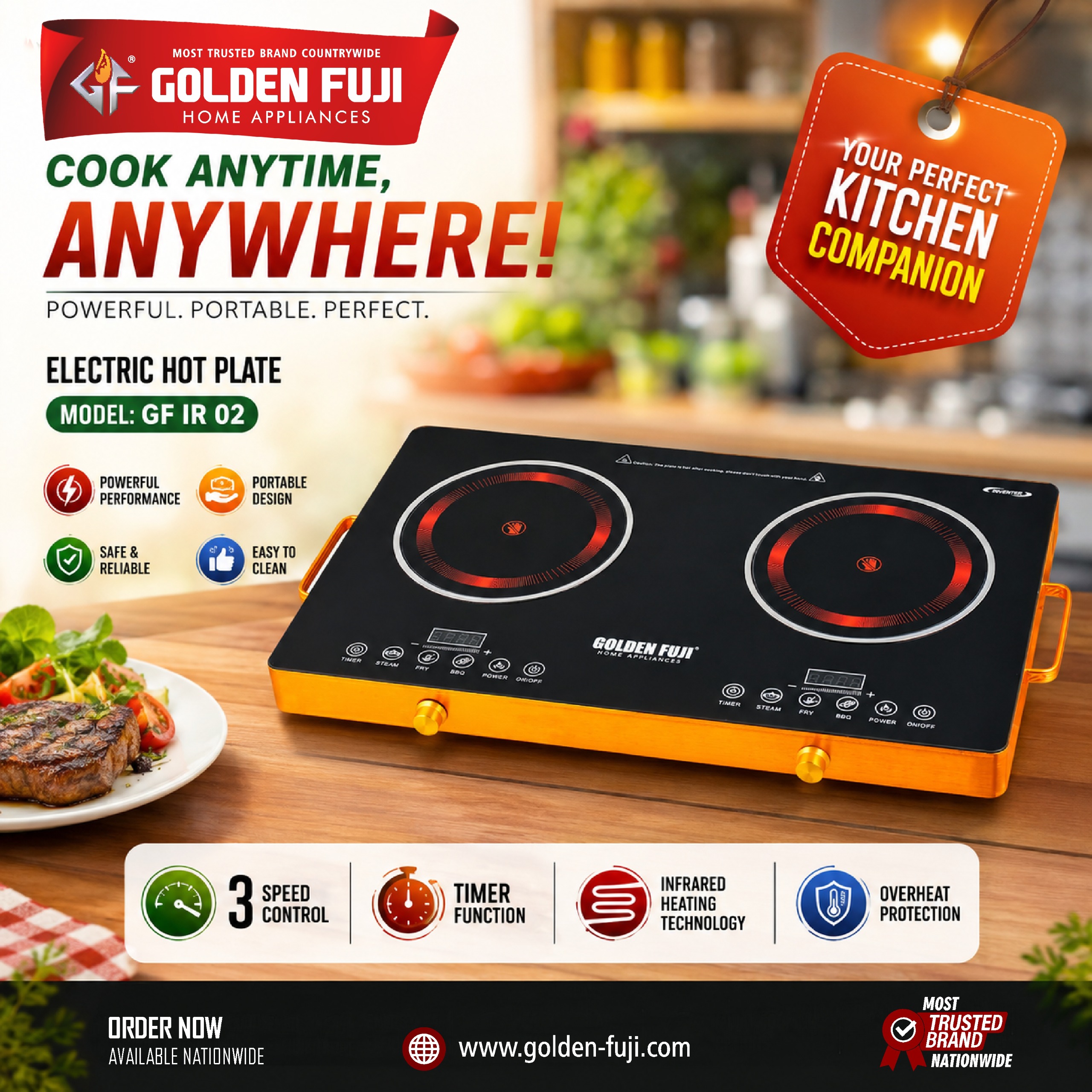 Electric Heater Stove GF-IR-02